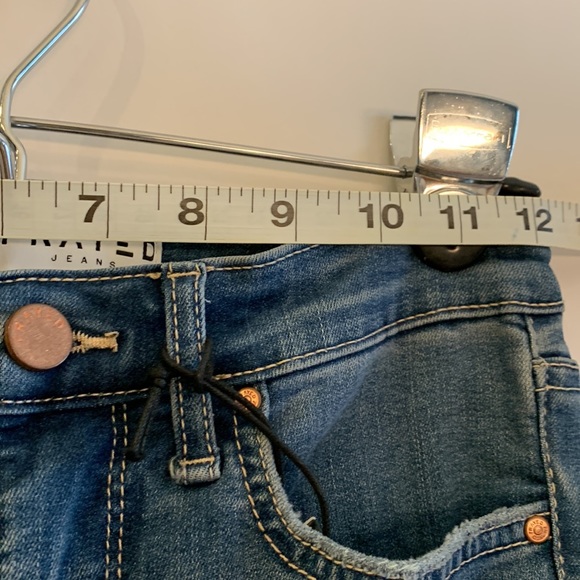 Frayed Jeans Downtown frayed distressed high rise skinny jeans size 0/25 - Picture 6 of 12